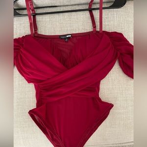 Wine mesh bodysuit 🍷